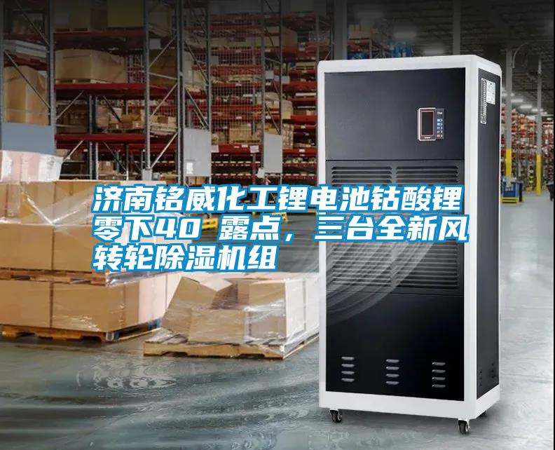 濟南銘威化工鋰電池鈷酸鋰零下40℃露點，三臺全新風(fēng)轉(zhuǎn)輪除濕機組