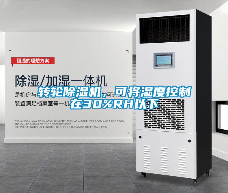 轉輪除濕機，可將濕度控制在30%RH以下