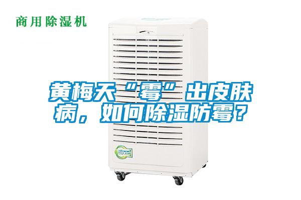 黃梅天“霉”出皮膚病，如何除濕防霉？
