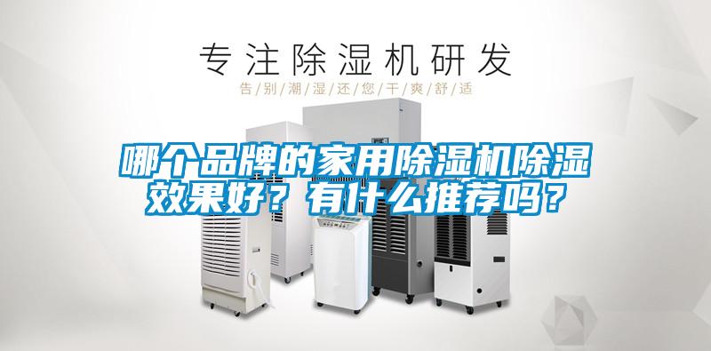 哪個品牌的家用除濕機除濕效果好？有什么推薦嗎？