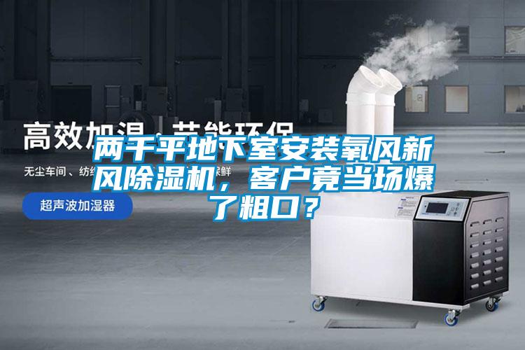 兩千平地下室安裝氧風(fēng)新風(fēng)除濕機(jī)，客戶(hù)竟當(dāng)場(chǎng)爆了粗口？