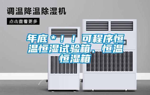 年底＊??！可程序恒溫恒濕試驗箱、恒溫恒濕箱