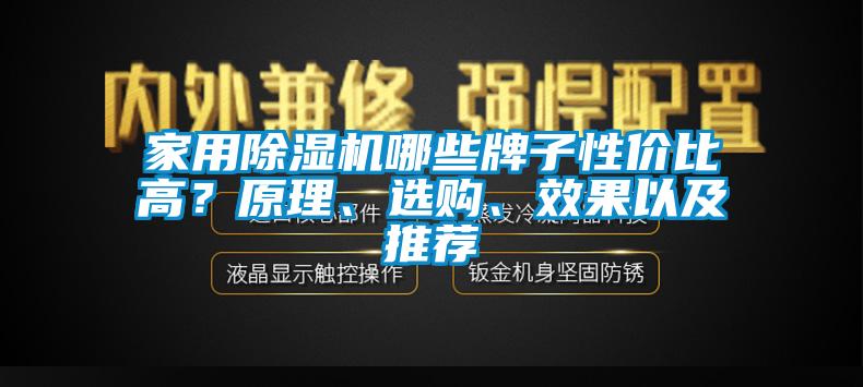 家用除濕機哪些牌子性價比高？原理、選購、效果以及推薦