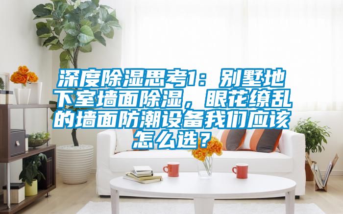 深度除濕思考1：別墅地下室墻面除濕，眼花繚亂的墻面防潮設(shè)備我們應(yīng)該怎么選？