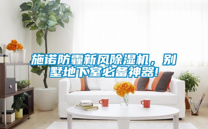 施諾防霾新風除濕機，別墅地下室必備神器!